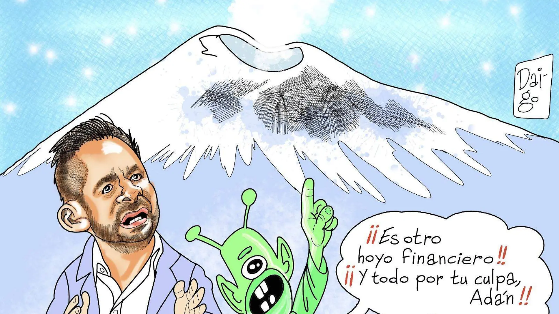 Rumores sobre un hundimiento, o socavón en el Popocatépetl...